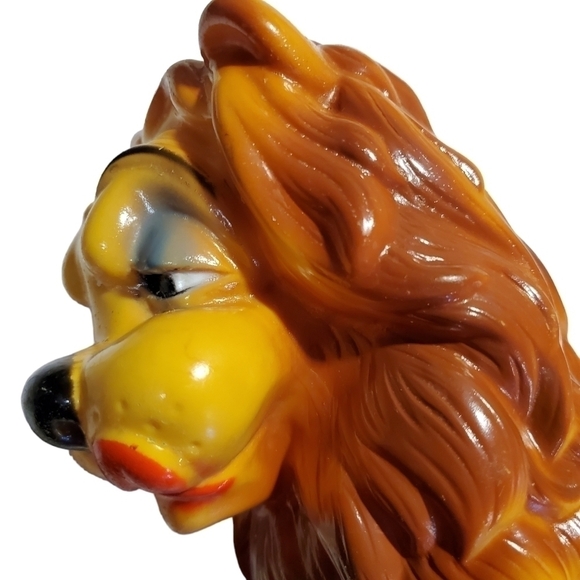 Vtg Money Lover Bank Hungry Lion 1971 N.Y. Vinyl Prod. Comp coin change piggy - Picture 11 of 15